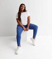 New Look Curves Bright Blue Mid Rise ‘Lift & Shape' Emilee Jeggings